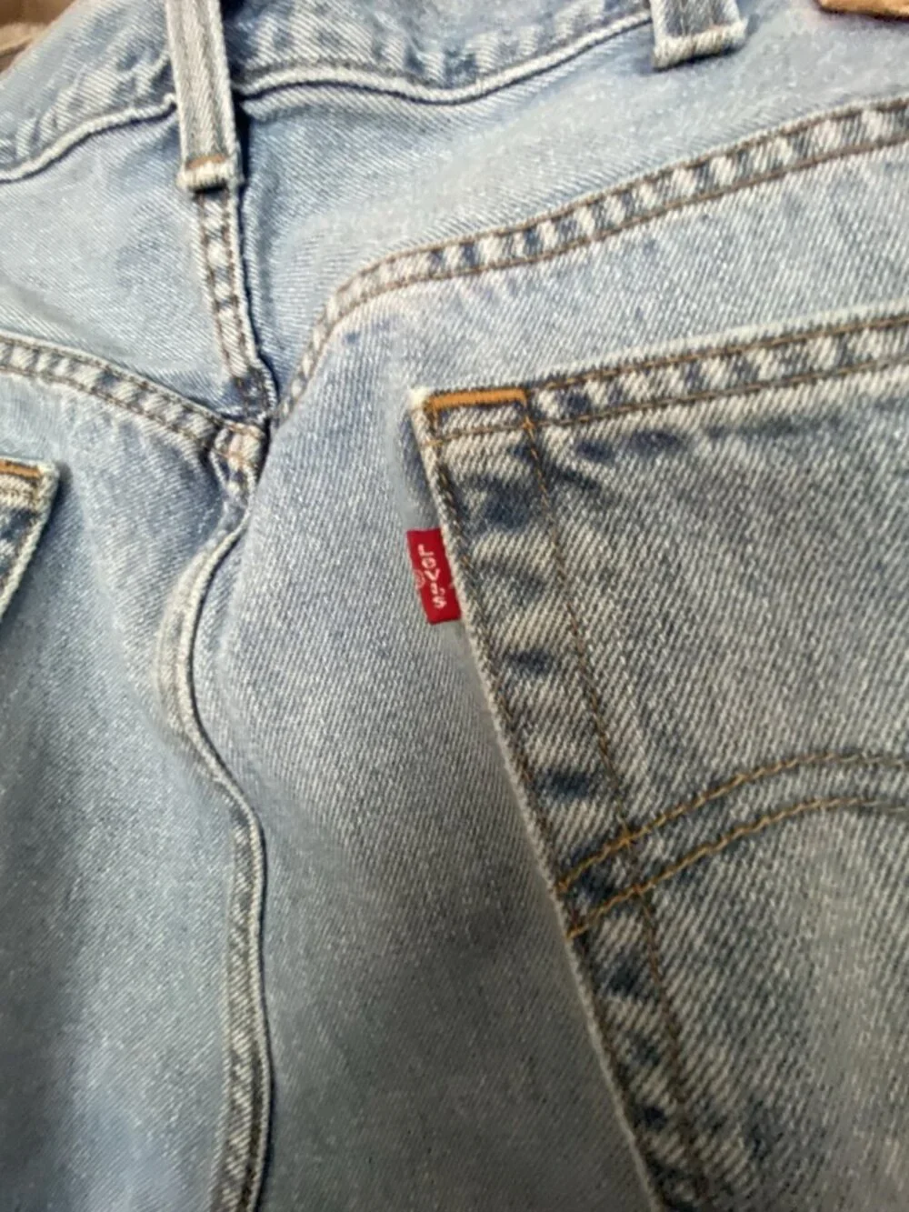 Levi's 505 Jeans Men's 40x33 Light Wash Straight Leg Red Tab Regular Fit